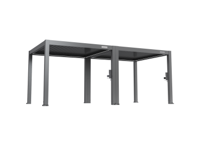 FlexPatio POWER+ PRO Gen 2 Motorized Pergola 10' x 20' Gray