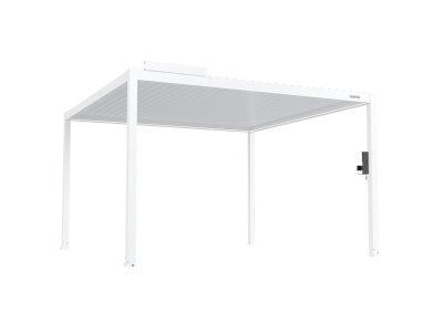 FlexPatio POWER+ Gen 2 Motorized Pergola 13'L x 13'W White