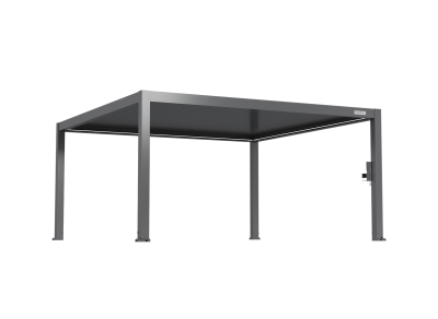 FlexPatio POWER+ PRO Gen 2 Motorized Pergola 16' x 16' Gray