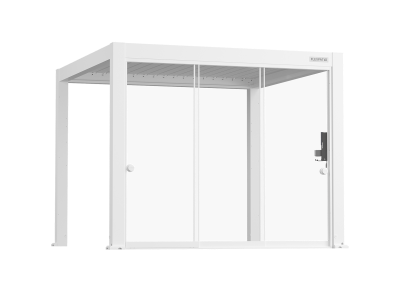 Flexpatio Glass Doors Gen 2 Perogla - 10mm, 10' Side, White