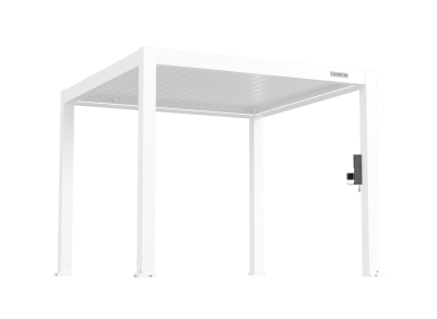 FlexPatio POWER+ PRO Gen 2 Motorized Pergola, 10' x 10', White