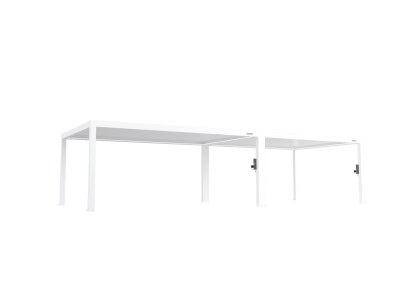 FlexPatio POWER+ PRO Gen 2 Pergola 13' x 36' (10-Post) White