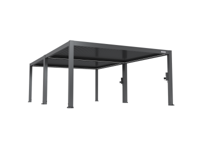FlexPatio POWER+ PRO Gen 2 Motorized Pergola 16' x 26' Gray