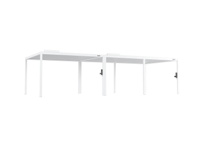 FlexPatio POWER+ Gen 2 Motorized Pergola 13'L x 33'W White, 6063-T5 Aluminum