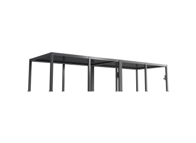 FlexPatio POWER+ PRO Gen 2 Motorized Pergola 13' x 40' Gray (12-Post)
