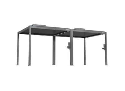 FlexPatio POWER+ Gen 2 Motorized Pergola 10'L x 20'W Gray