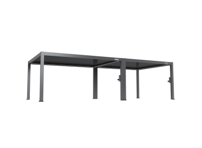 FlexPatio POWER+ PRO Gen 2 Motorized Pergola 13' x 32' Gray
