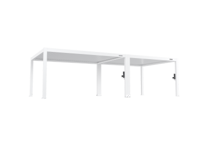 FlexPatio POWER+ PRO Gen 2 Pergola 13' x 29' White Motorized