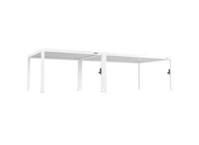 FlexPatio POWER+ PRO Gen 2 Motorized Pergola, 13' x 33' (8-Post), White