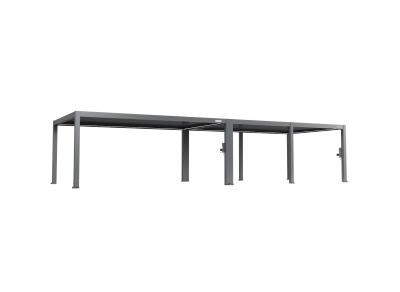 FlexPatio POWER+ PRO Gen 2 Pergola 13' x 40' (10-Post) Gray