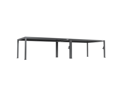 FlexPatio POWER+ PRO Gen 2 Pergola 13' x 40' (8-Post) Gray