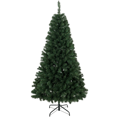 HOMCOM 6ft Norway Spruce Artificial Christmas Tree with Metal Stand