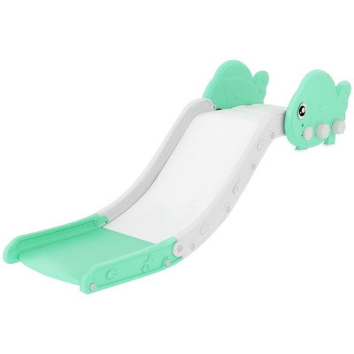 Qaba Toddler Couch Slide for Bed, Sofa, Stairs, Easy Assemble & Storage, for 18-48 Months, Green