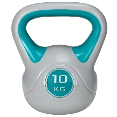Soozier 22 lb Soft Kettlebell, Sand Filled Weight with Grip Handle, Solid Kettlebell Weight for Full Body Workout, Light Blue