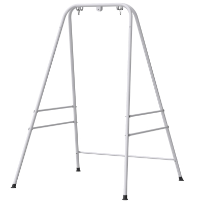 Outsunny Hammock Chair Stand with Anti-Slip Pads, 2 Carabiners, White