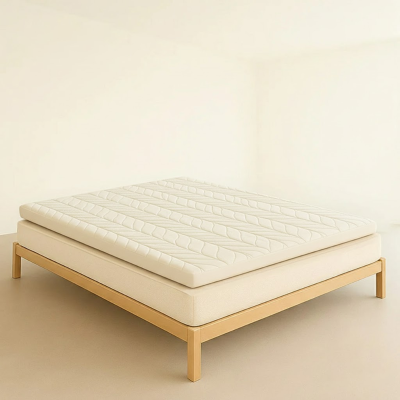 Comfortable 4-Inch Futon Mattress with High-Density Foam, 190.5L x 137W x 10H cm, Light Beige