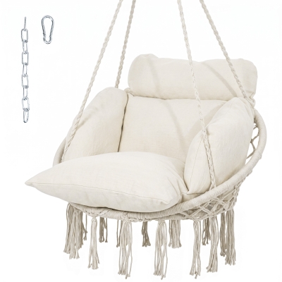 Hammock Chair 31.5" x 23.6" x 15.7" Cream White