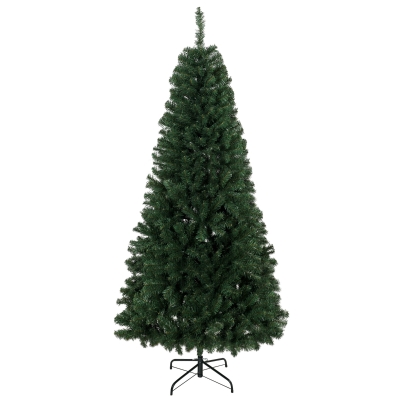 HOMCOM 7.5ft Norway Spruce Artificial Christmas Tree with Metal Stand