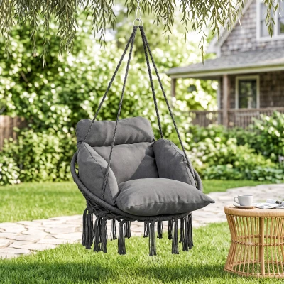 Hammock Chair 31.5" x 23.6" x 15.7" Dark Gray