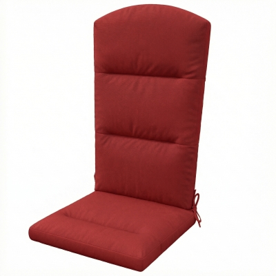 Outsunny Patio Chair Cushions for Adirondack Chair Replacement Cushions with Back and Ties, Wine Red