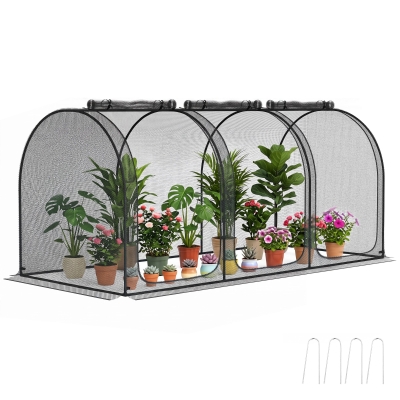 Crop Cage 106.25" W x 47.25" D x 47.25" H Black