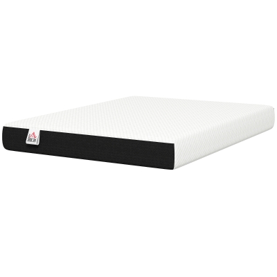 HOMCOM Queen Mattress 8 Inch Memory Foam Mattress in a Box, Pressure Relief & Lumbar Support, CertiPUR-US Certified Medium Firm