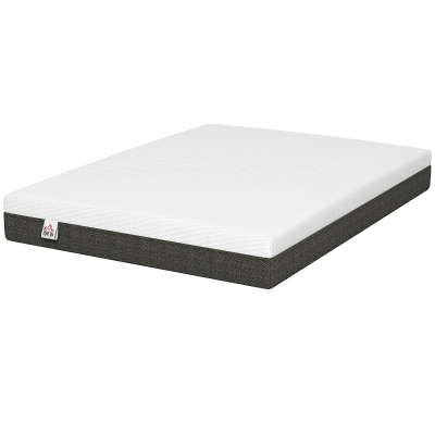 HOMCOM 10 Inch Queen Mattress in a Box, Pressure Relief & Lumbar Support, CertiPUR-US Certified, Medium Firm