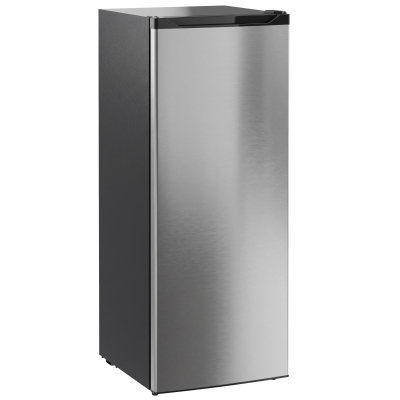 HOMCOM 7.0 Cu.Ft Upright Freezer, Compact Stand Up Freezer with 6 Adjustable Shelves, Reversible Door for Home Office, Silver