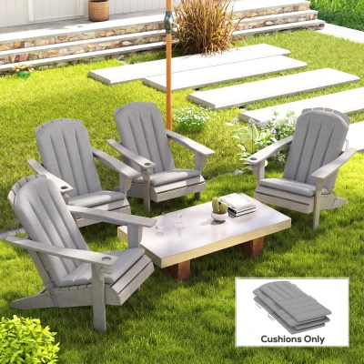 Outdoor Seat Cushion 48.8" L x 19.7" W x 1.6" T Gray
