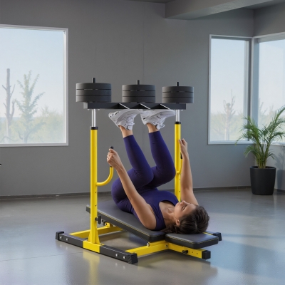 Soozier Leg Extension and Curl Machine, Adjustable Leg Extension Machine, 1" standard Plate Compatible, 660LBS Capacity
