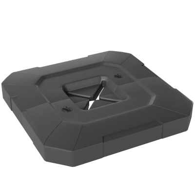 Outsunny 2-Piece Offset Umbrella Base Weights, 231lb Fillable, Black