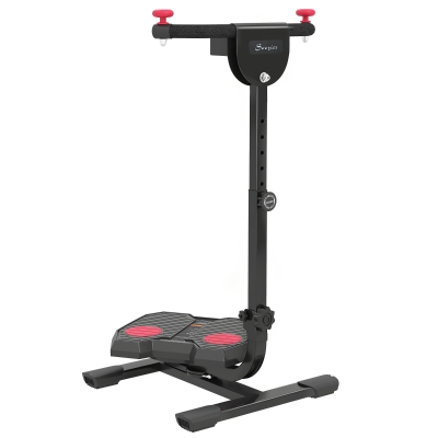 Soozier Foldable Ab Twister Board with LCD Display, Red