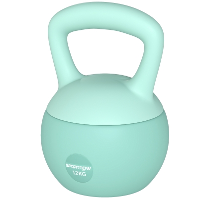 Soozier 26 lb Soft Kettlebell, Sand Filled Weight w/ Grip Handle, Kettlebell Weight for Full Body Workout, Green
