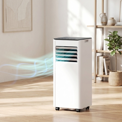HOMCOM 10000 BTU Portable Air Conditioner, AC Unit with Dehumidifier, Fan, WiFi Voice Remote Control, for Room up to 441 Sq. ft