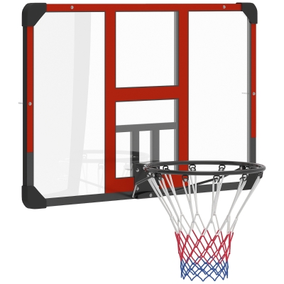 Soozier Wall Mounted Basketball Hoop, Shatter-Resistant Backboard