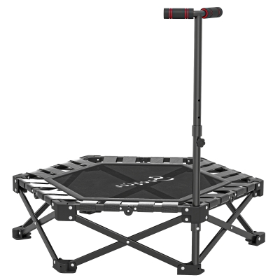 Soozier 42" Foldable Mini Trampoline, Adjustable Handle, Indoor/Outdoor