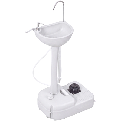 kleankin Portable Camping Sink Hand Wash Station with 4.5 Gal Water Tank, Soap Dispenser and Towel Holder, for Outdoor Events