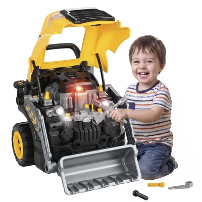 Qaba Kids Truck Engine Toy Repair Set with Lights & Sounds, 3-6 Years