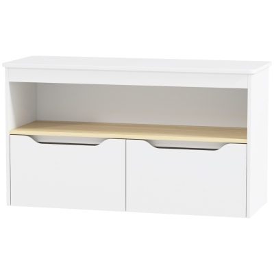 kids storage cabinet 31.5" L x 11.8" W x 17.7" H White