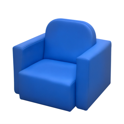 Qaba 2-in-1 Kids Sofa Table Chair Set, Blue