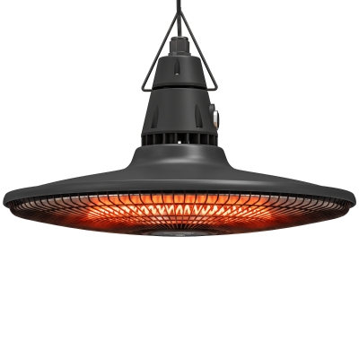 Outsunny 1500W Hanging Patio Heater, Infrared Outdoor, Remote, Black