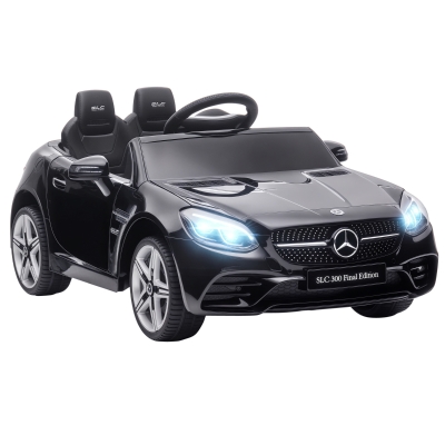 Aosom Mercedes SLC 300 Kids Electric Car, Remote Control, Black