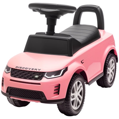 Qaba Land Rover Ride On Push Car with Storage, 18-36 Months, Pink