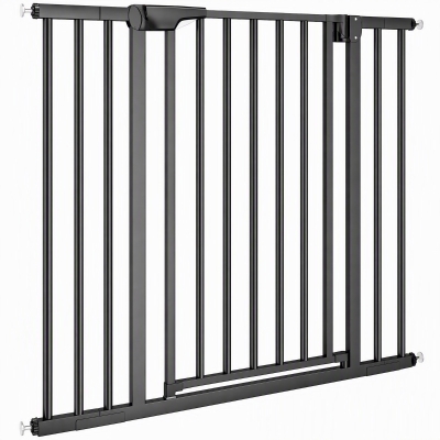 PawHut Baby Gate, 30"-32", 33"-35", 35"-37", 38"-40"W Pet Gate with Auto-Close, Two-Way Open, Pressure Mounted
