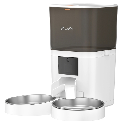PawHut Automatic Cat Feeder for 2 Cats, 2.4G WiFi Pet Food Dispenser 6L APP Control