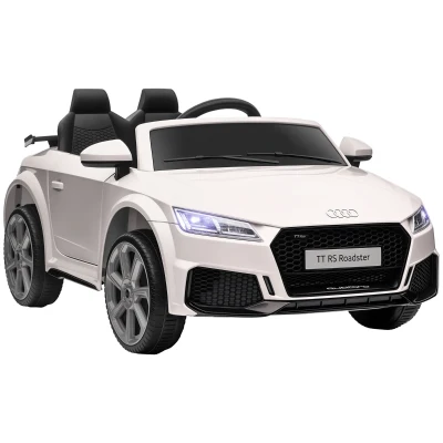 Aosom Officially Licensed Kids Ride-On Car 6V Battery Powered Vehicle Perfect Gift For Kids with Remote Control, Suspension Wheel, Adjustable Speed, White