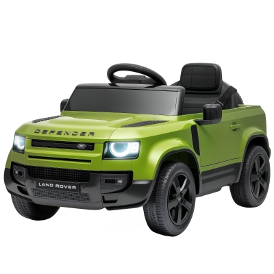 Qaba Land Rover 12V Ride-On Car with Remote, 3 Speeds, Green