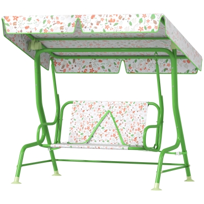 Double Seat Swing Chair 47.2" H x 44.1" L x 29.5" W Green