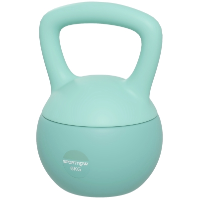 Soozier 13 lb Soft Kettlebell, Sand Filled Weight w/ Grip Handle, Kettlebell Weight for Full Body Workout, Green