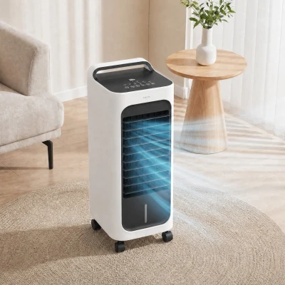 HOMCOM Air Cooler Fan with Ice Packs, Remote, Timer, Oscillating